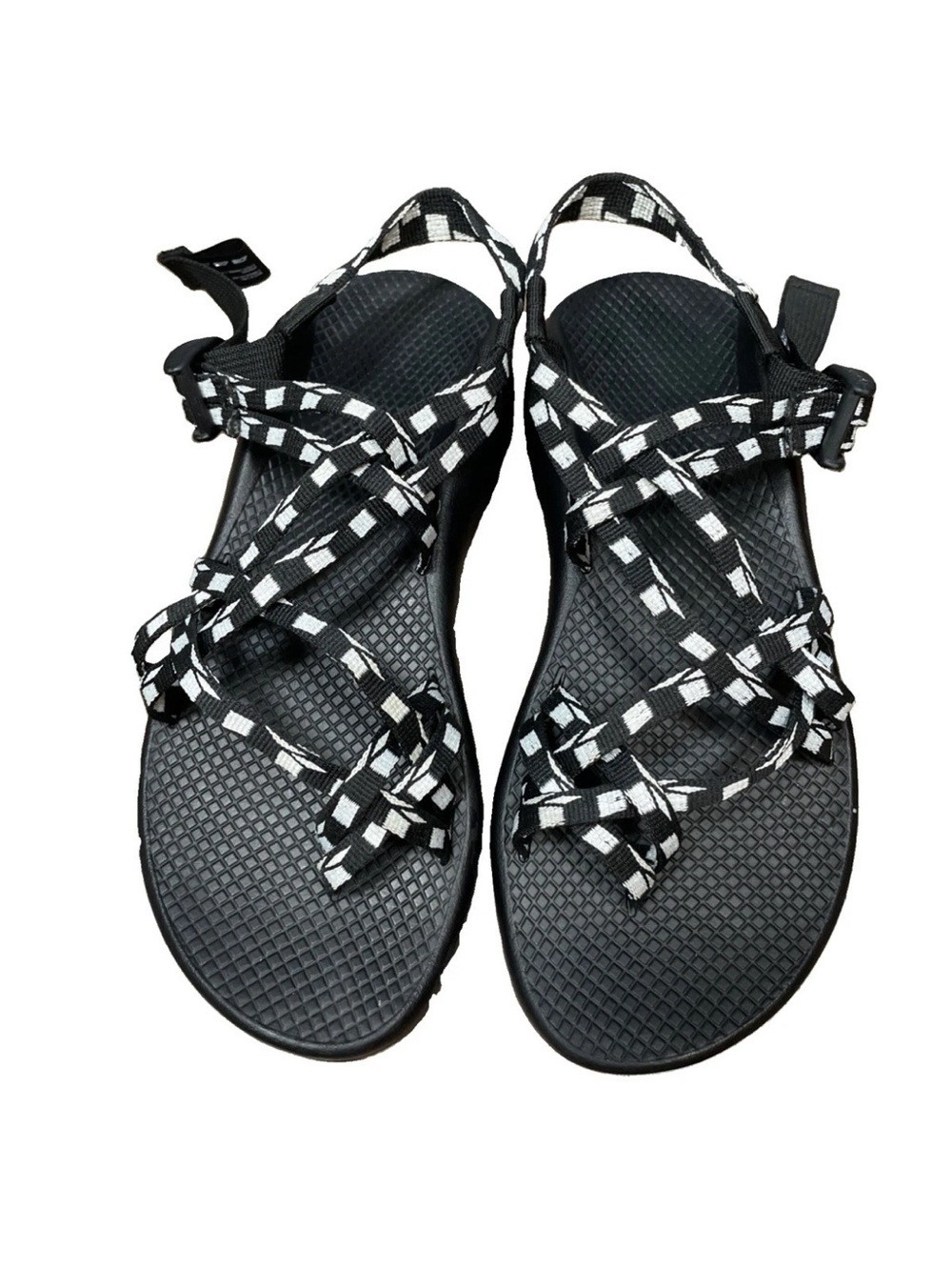 Chaco Z/X2 Sandal Strappy Hiking Black/White Nylon Waterproof Size 9 J107214